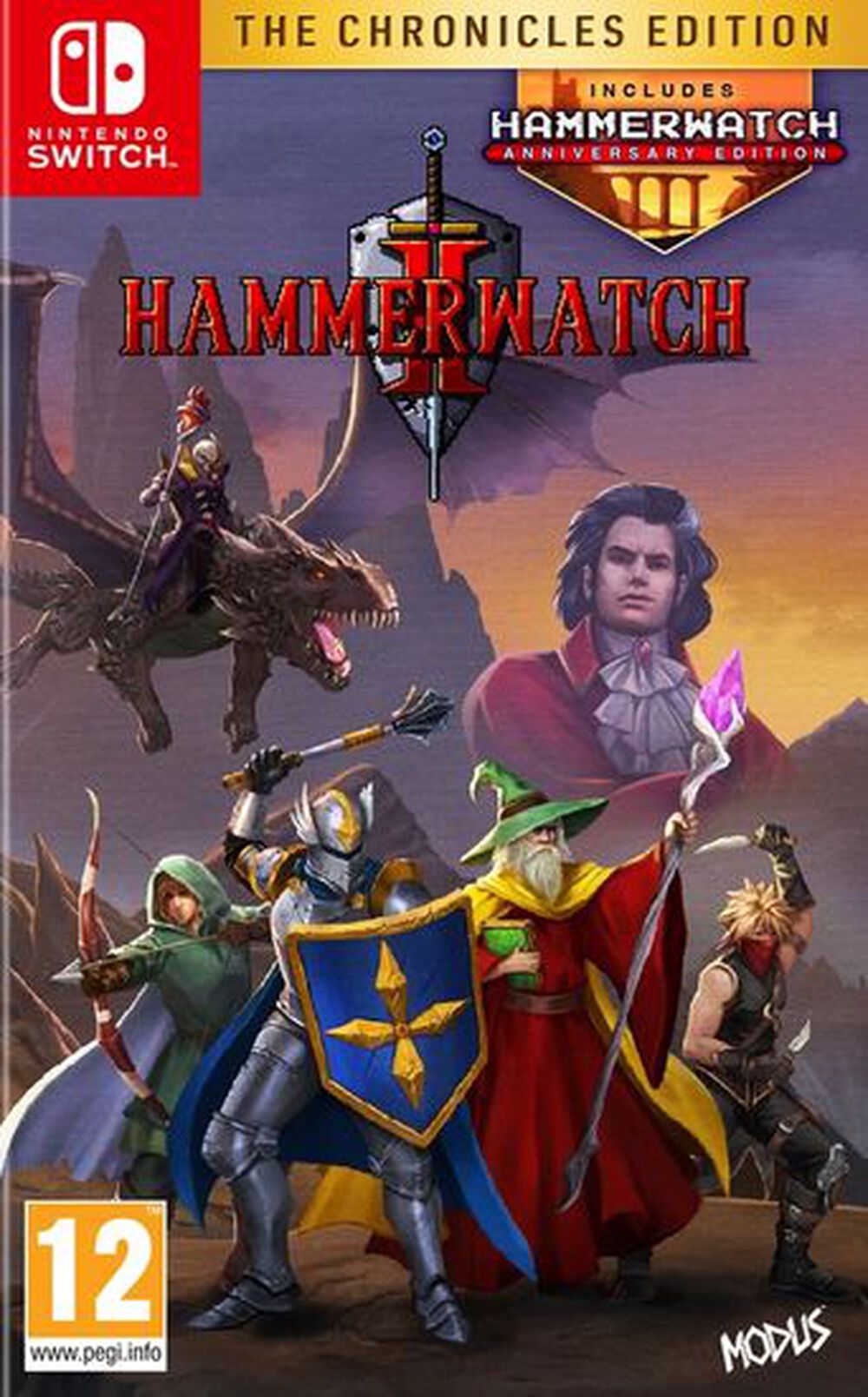 Pochette avant du jeu Hammerwatch II The Chronicles Edition Nintendo Switch