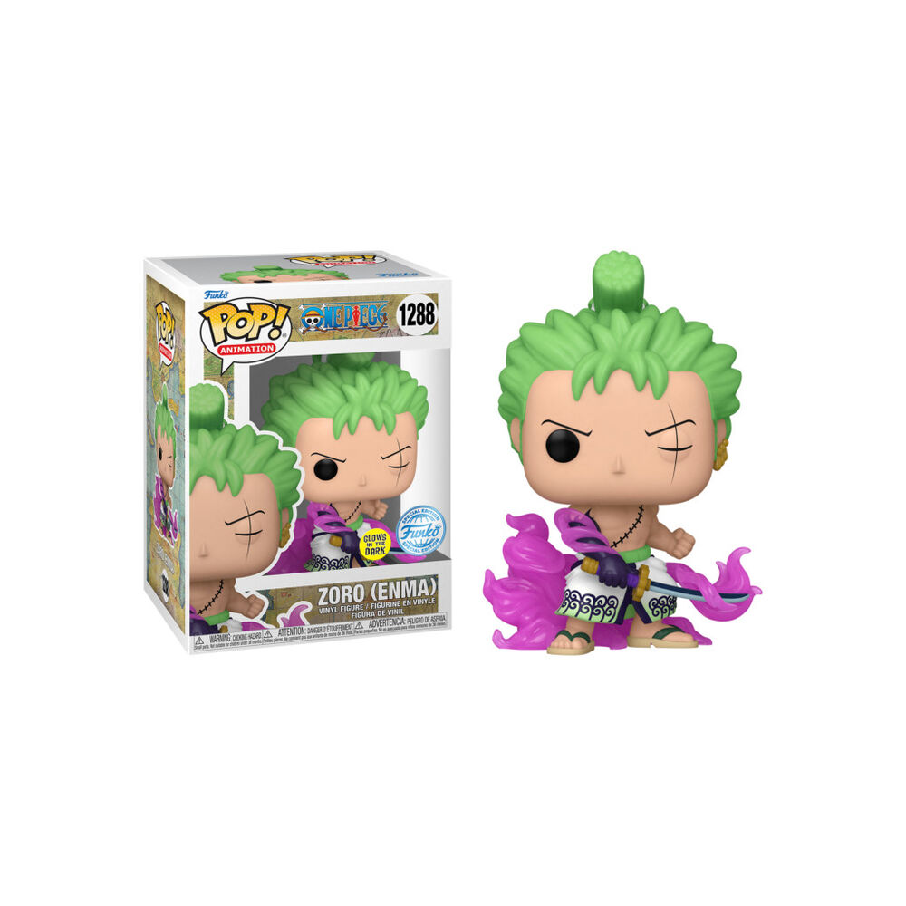 Figurine Funko Pop! Animation - One Piece - Zoro Et Enma (fluorescent)