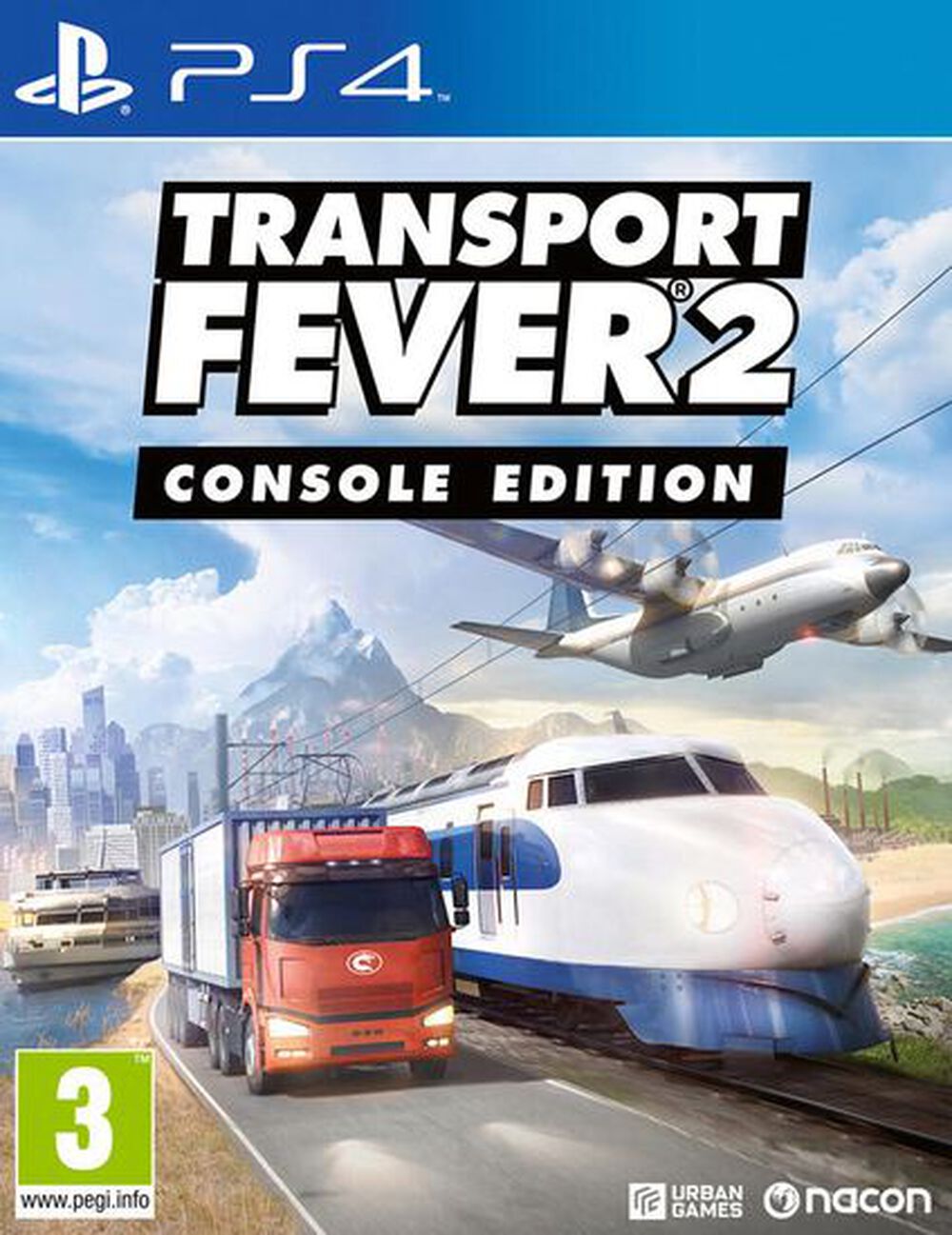 Pochette avant du jeu Transport Fever 2: Console Edition PS4