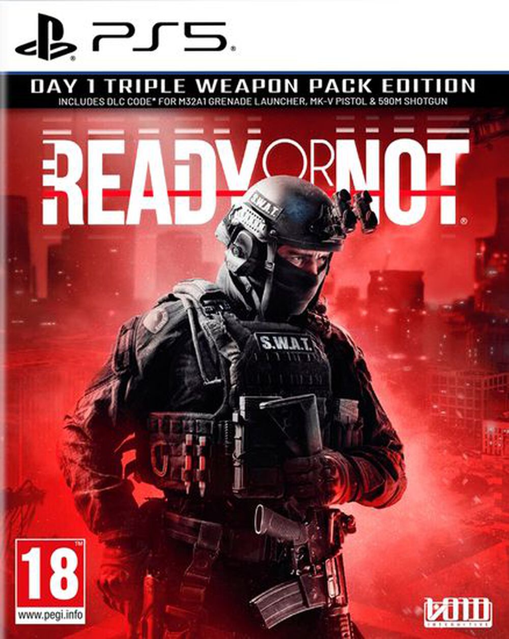 Pochette avant du jeu Ready Or Not Day One Edition PS5