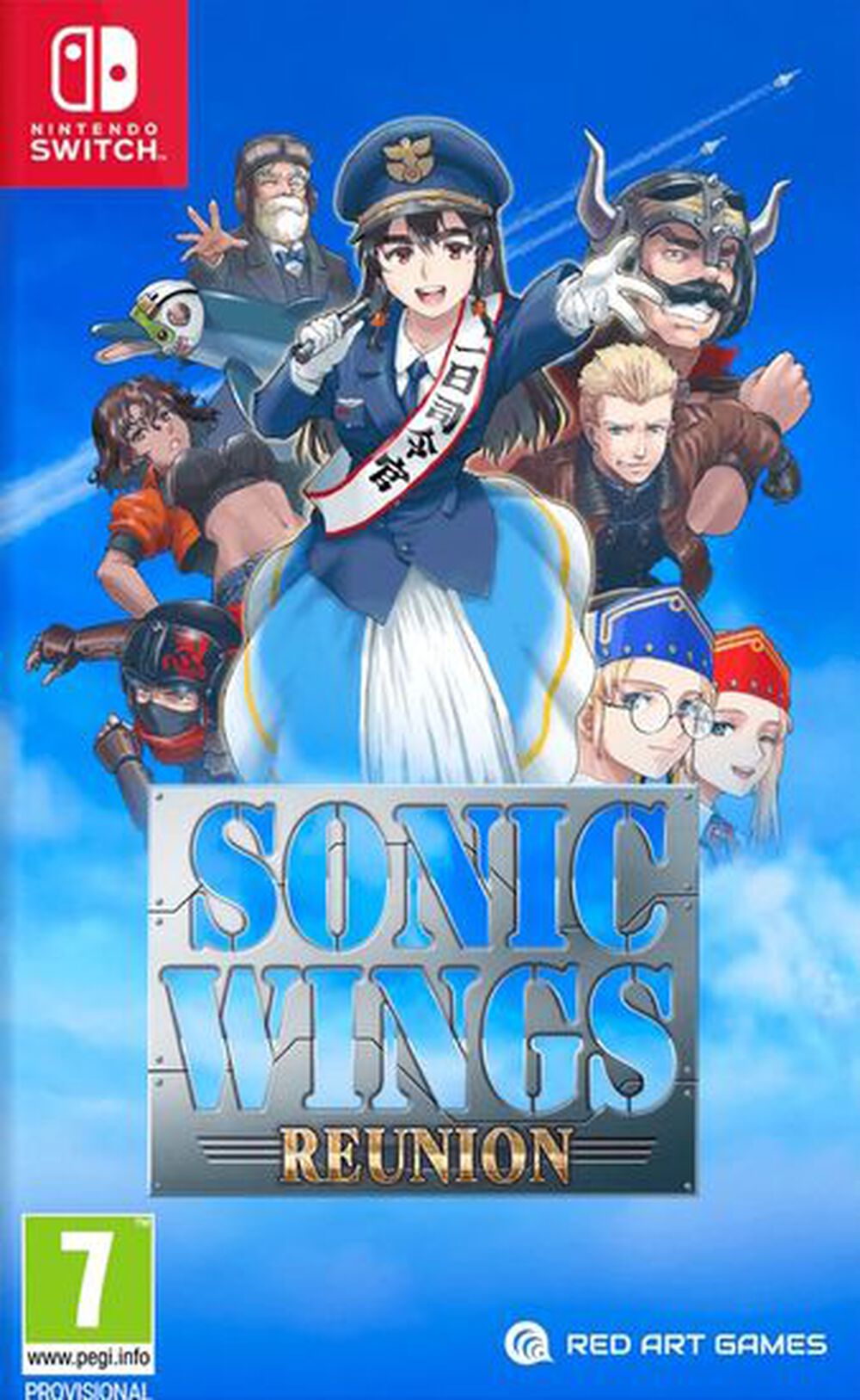 Pochette avant du jeu Sonic Wings Reunion SWITCH