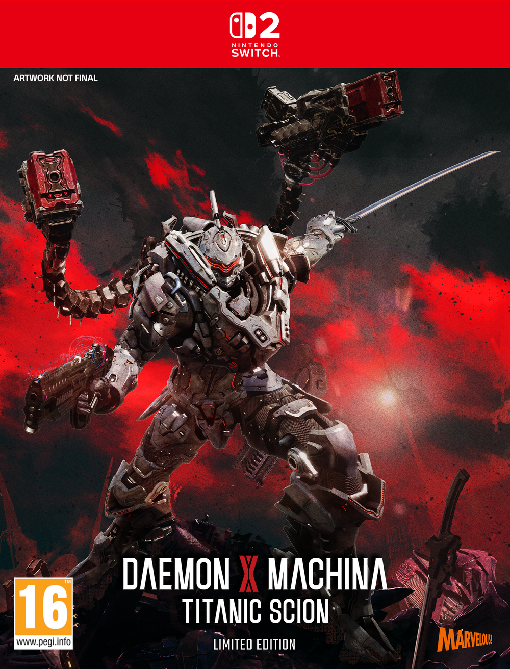 Pochette avant du jeu Daemon X Machina Titanic Scion Limited Edition SWITCH 2