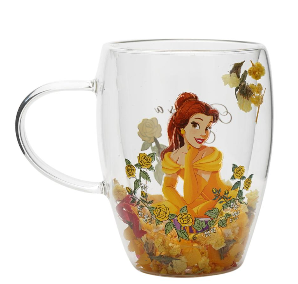 Mug - Disney - Mug En Verre Belle Decoratif Floral