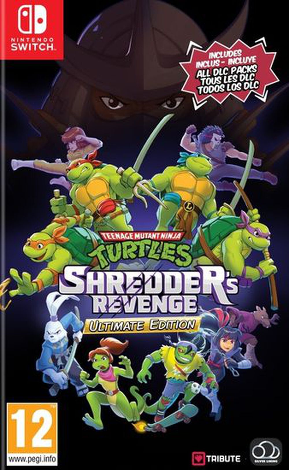 Pochette avant du jeu TMNT Shredder's Revenge Ultimate Edition Nintendo Switch