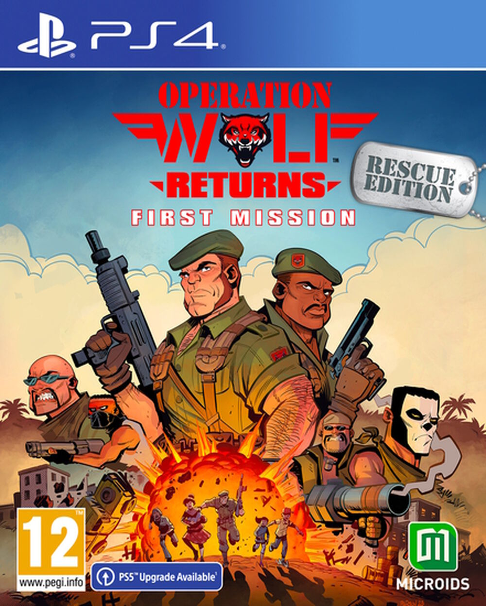 Pochette avant du jeu Operation Wolf Returns PS4