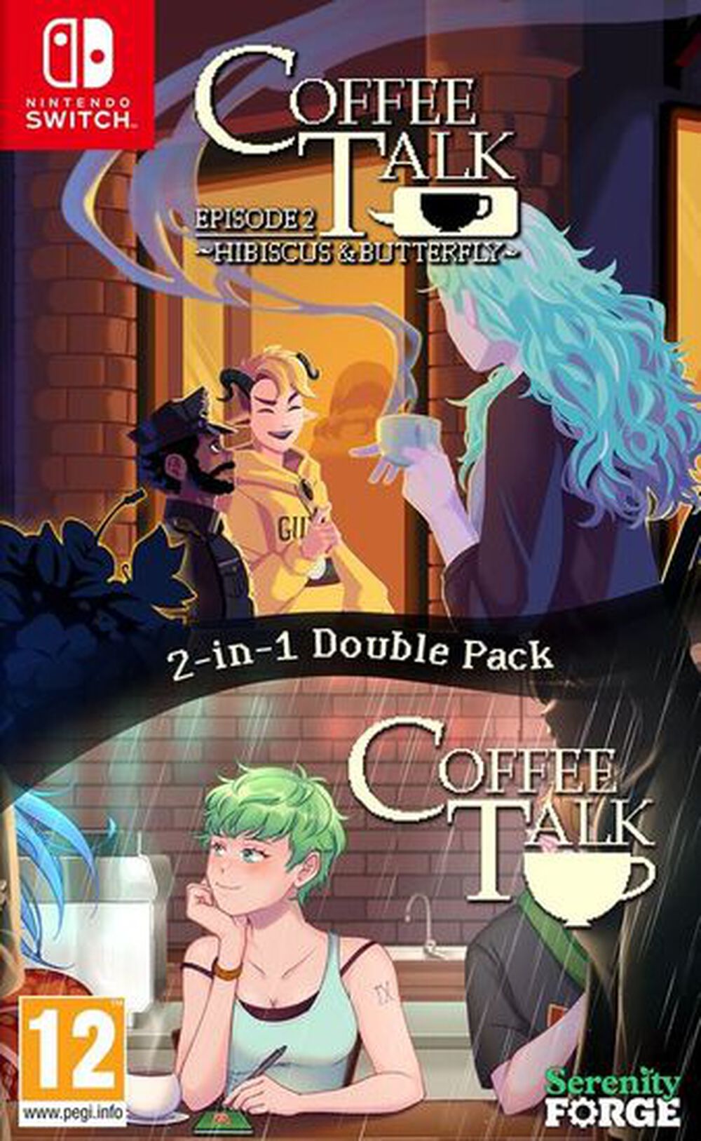 Pochette avant du jeu Coffee Talk Double Pack 1+2 SWITCH