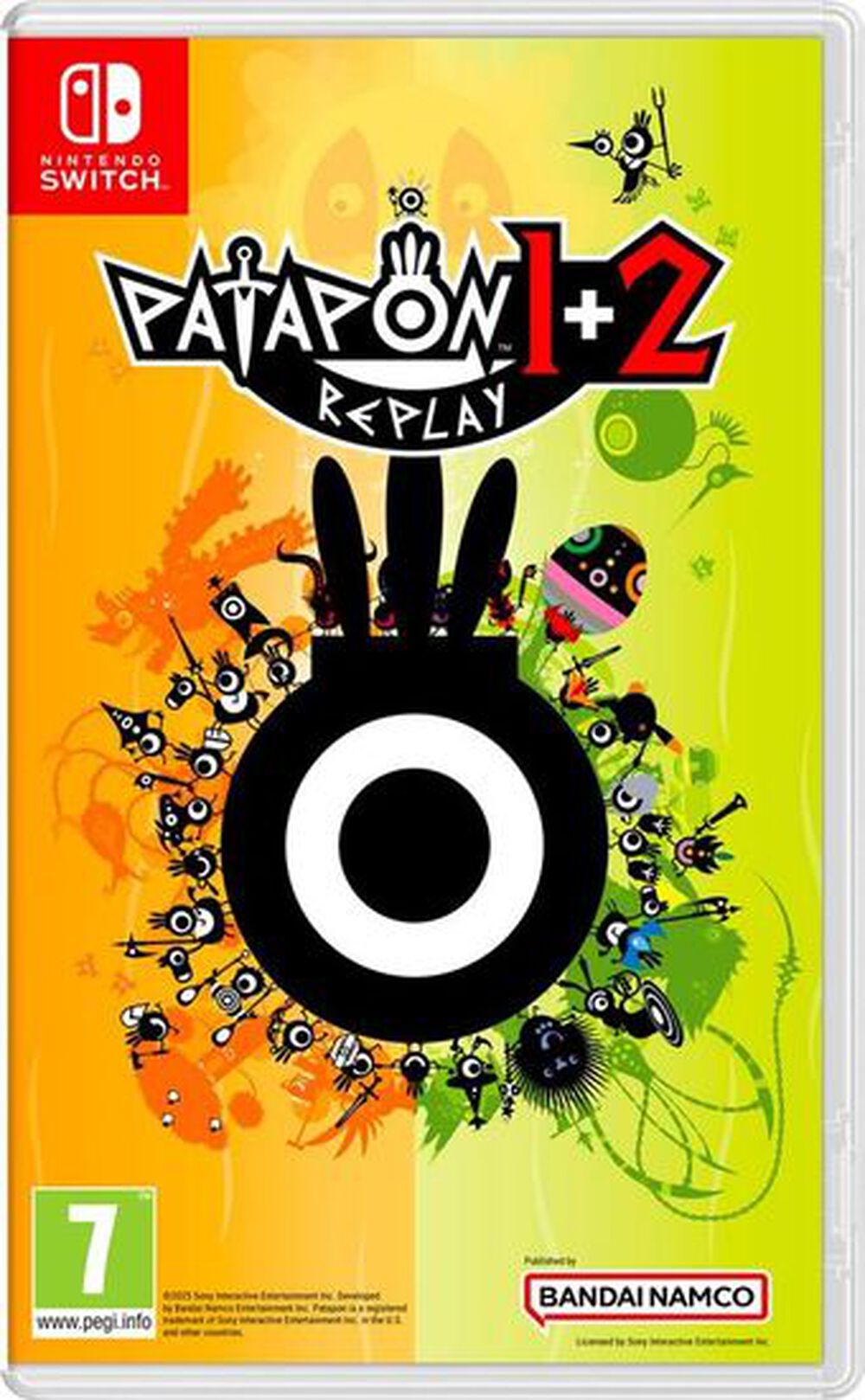 Pochette avant du jeu Patapon 1 + 2 Replay SWITCH