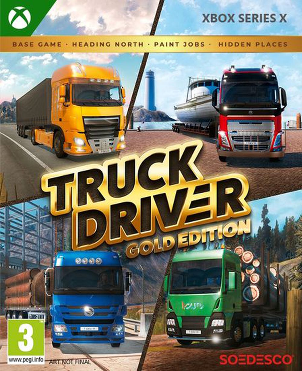 Pochette avant du jeu Truck Driver Gold Edition Xbox Series X