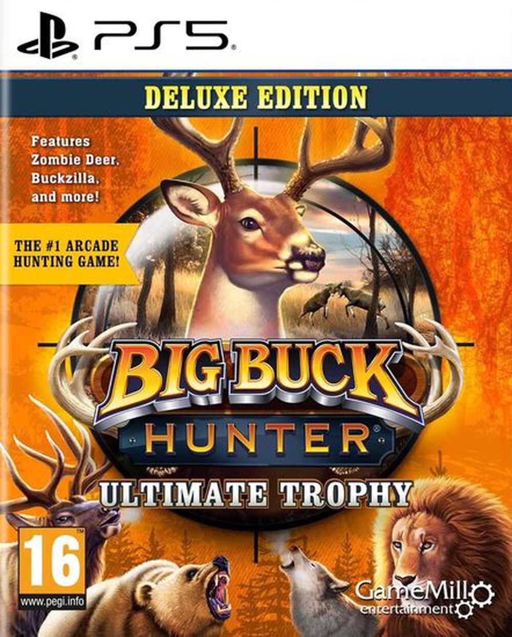 Pochette avant du jeu Big Buck Hunter Ultimate Trophy Deluxe Edition PS5