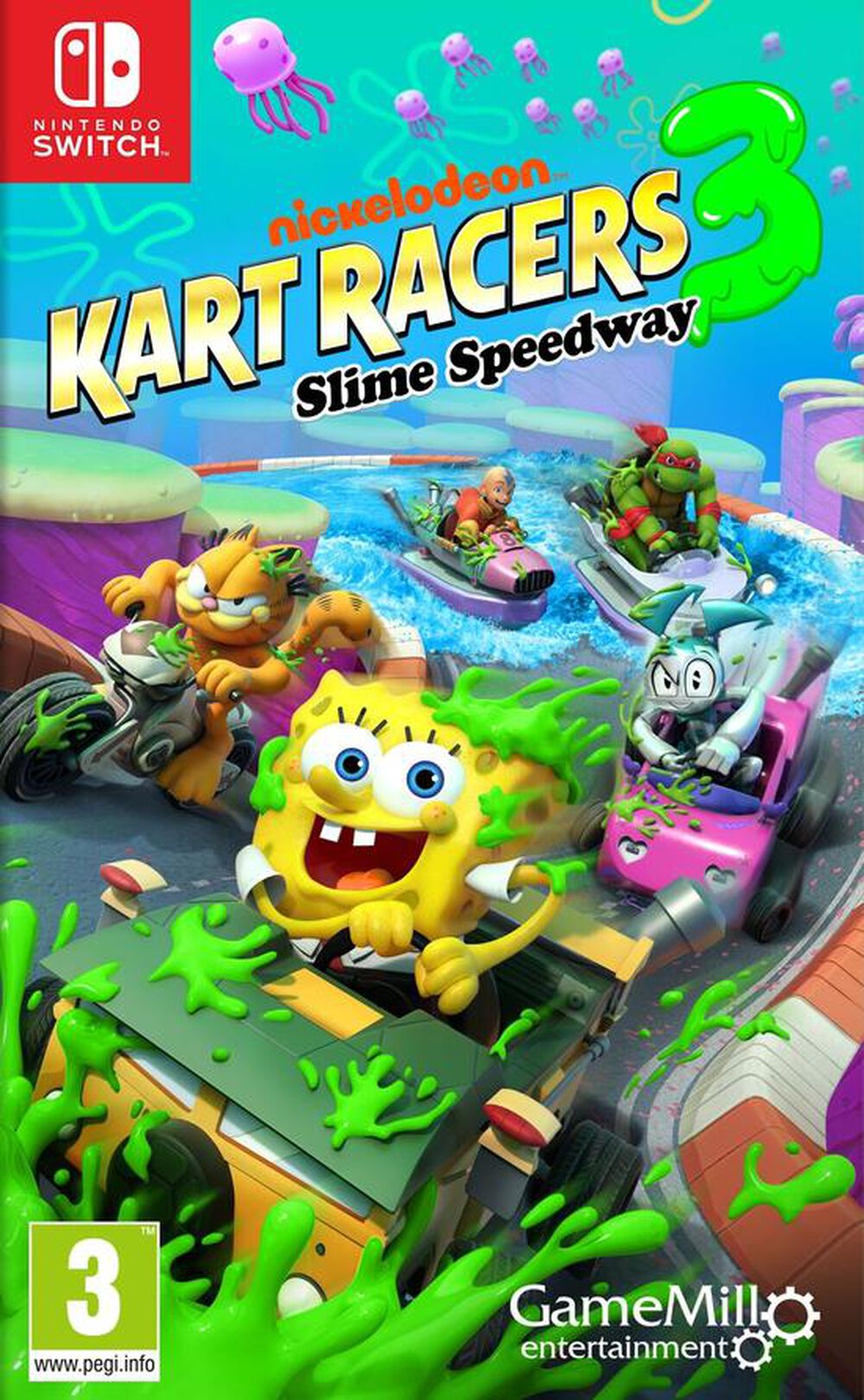 Nickelodeon Kart Racers 3 Slime Speedway 3 - Occasion SWITCH