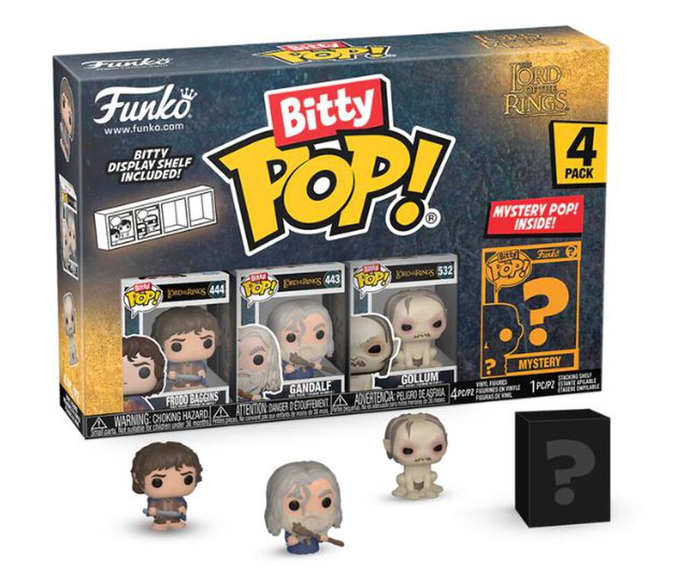 Figurine Bitty Pop! - Le Seigneur Des Anneaux - Pack De 4 Assortiment