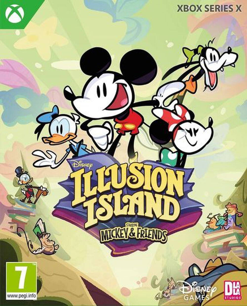 Pochette avant du jeu Disney Illusion Island Starring Mickey & Friends Xbox Series X
