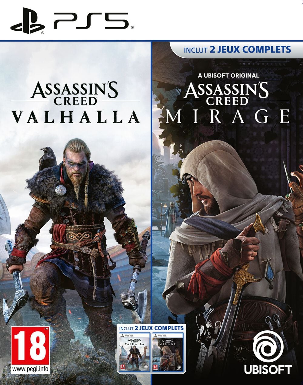 Jeux Reconditionnés Compil Assassin'S Creed Valhalla + Ac Mirage Occasion PS5