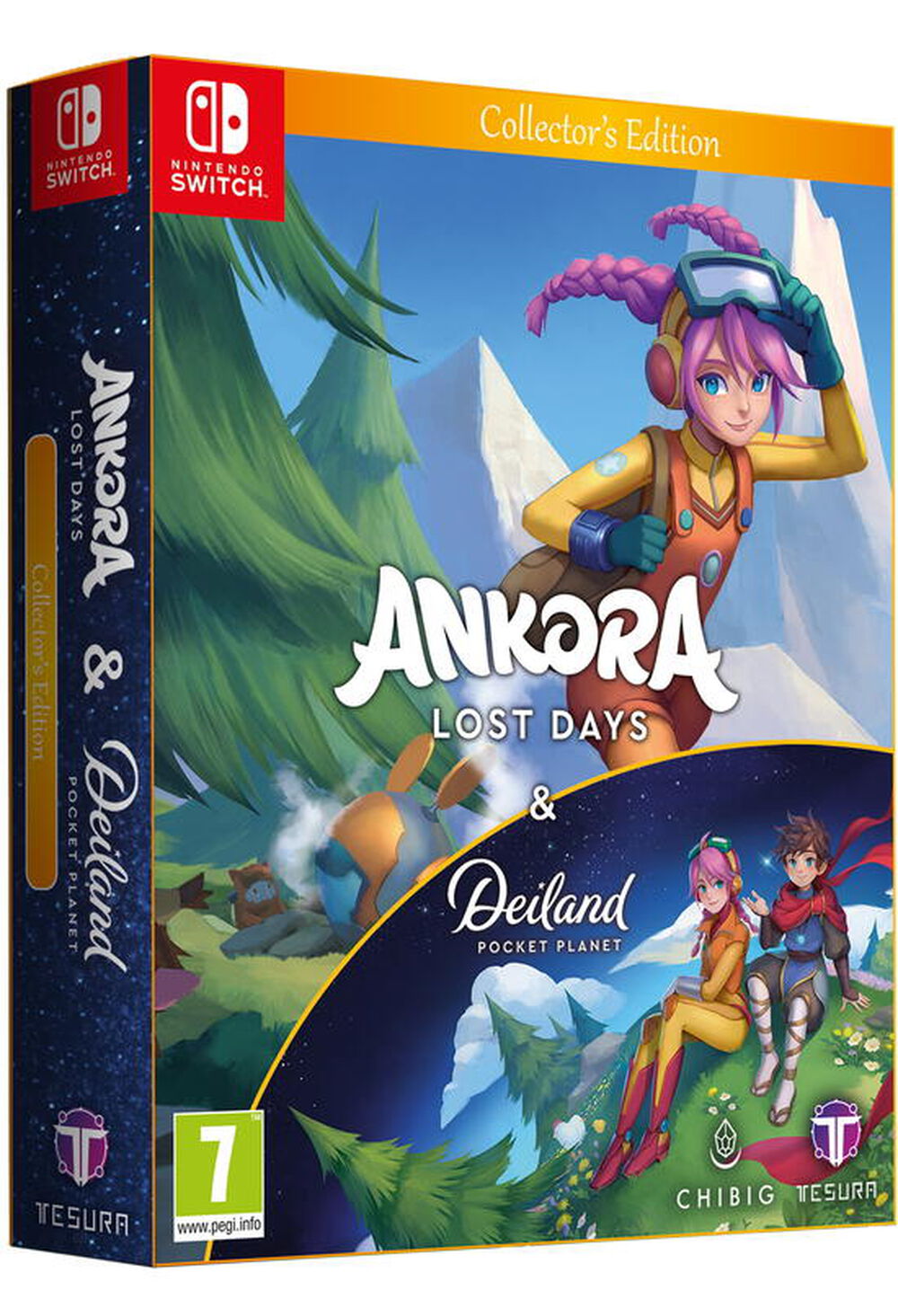 Pochette avant du jeu Ankora Lost Days & Deiland Pocket Planet Collector SWITCH