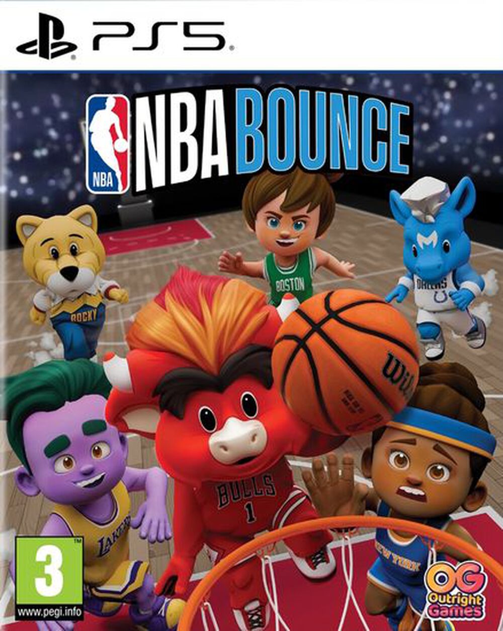 Pochette avant du jeu NBA Bounce PS5