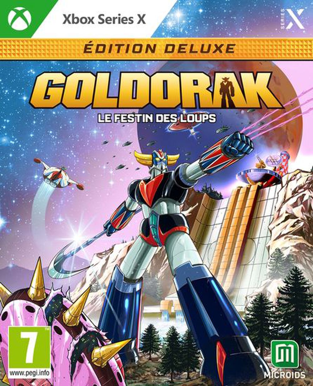 Pochette avant du jeu Goldorak : Le Festin des loups Edition Deluxe Xbox