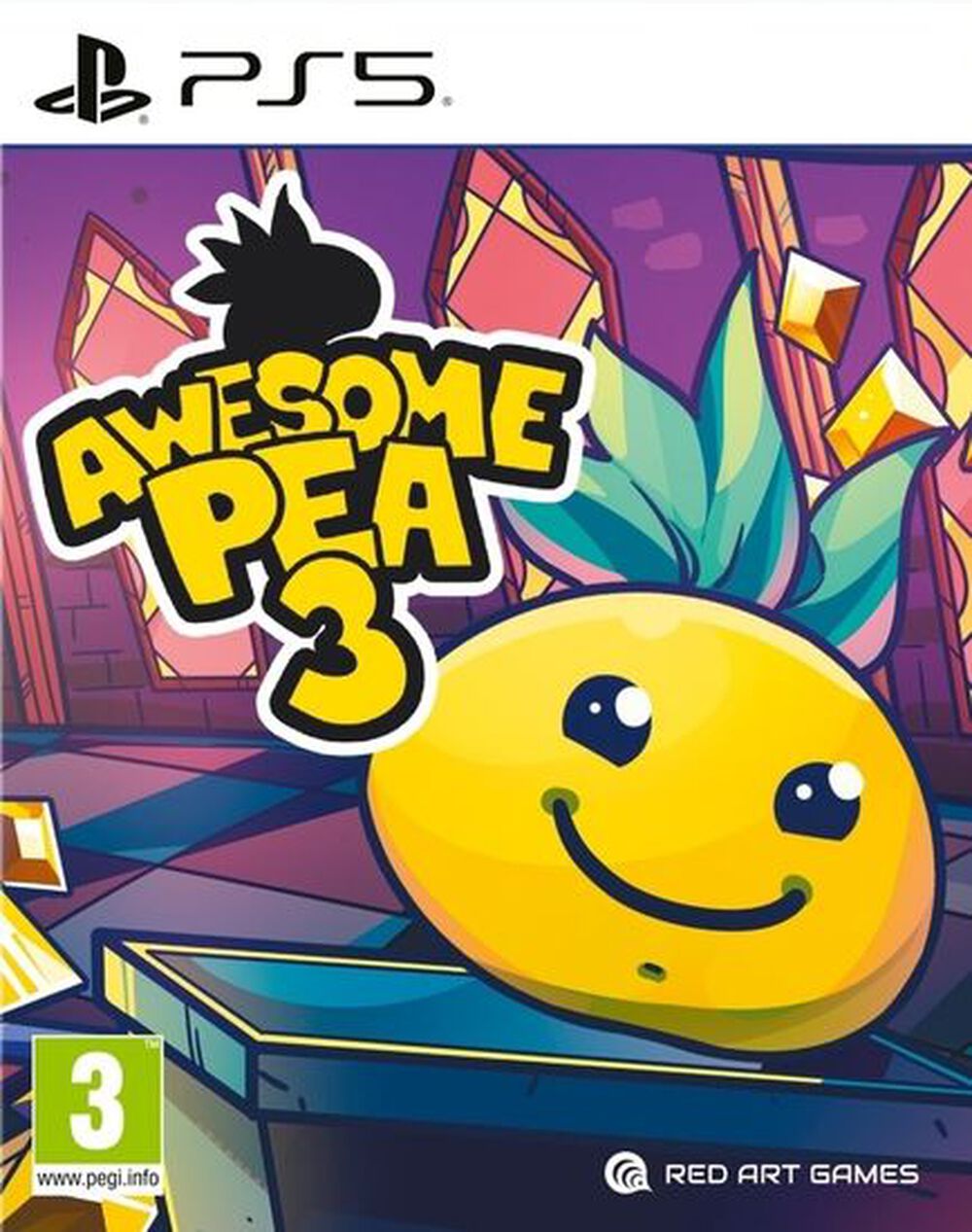 Pochette avant du jeu Awesome Pea 3 PS5