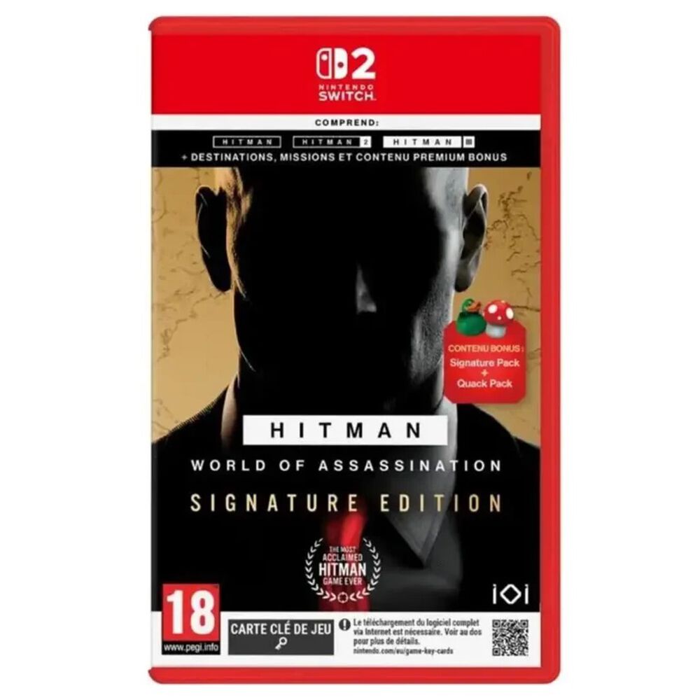Pochette avant du jeu Hitman World of Assassination Signature Edition Nintendo Switch 2