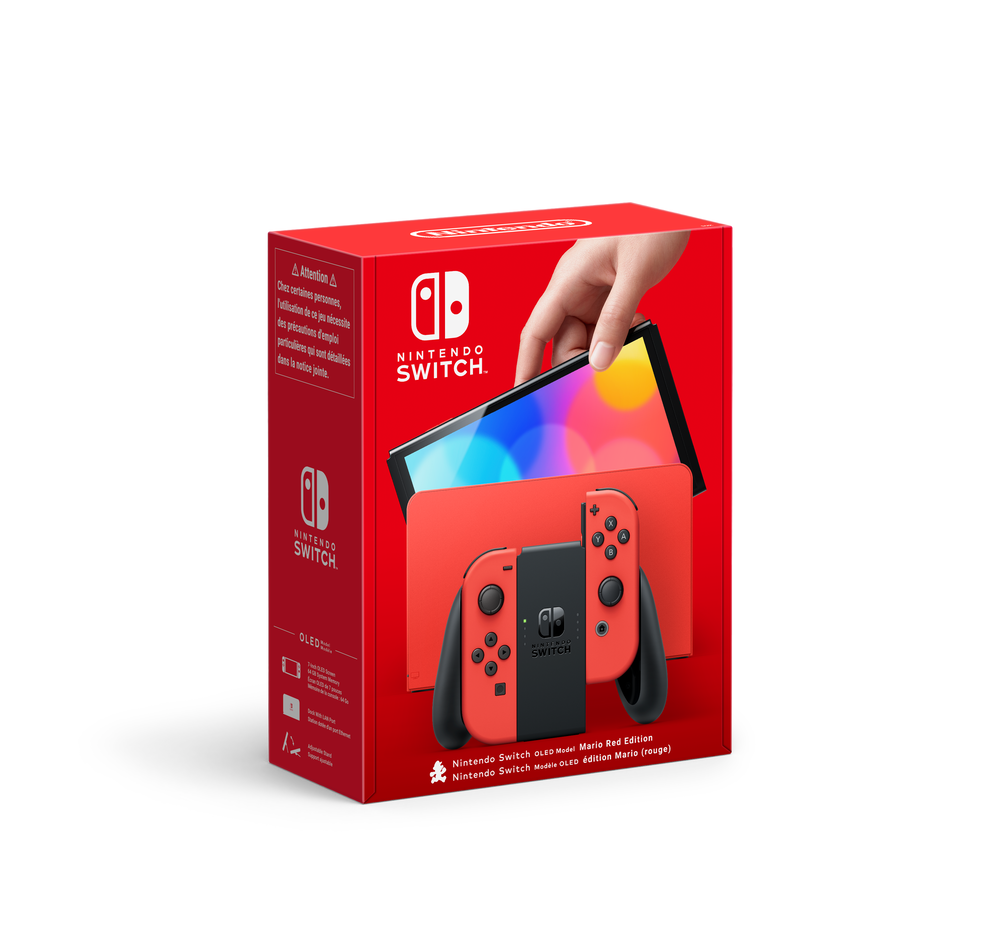 Nintendo Switch (modèle Oled) Edition Mario (rouge)