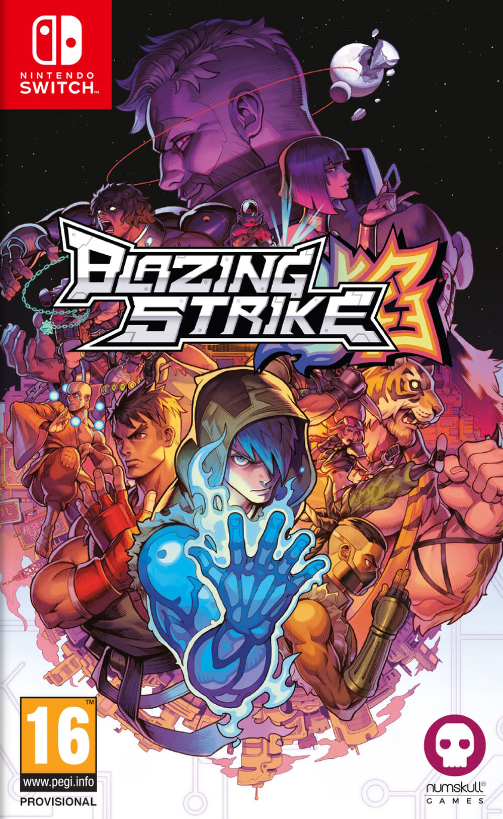 Pochette avant du jeu Blazing Strike Nintendo Switch