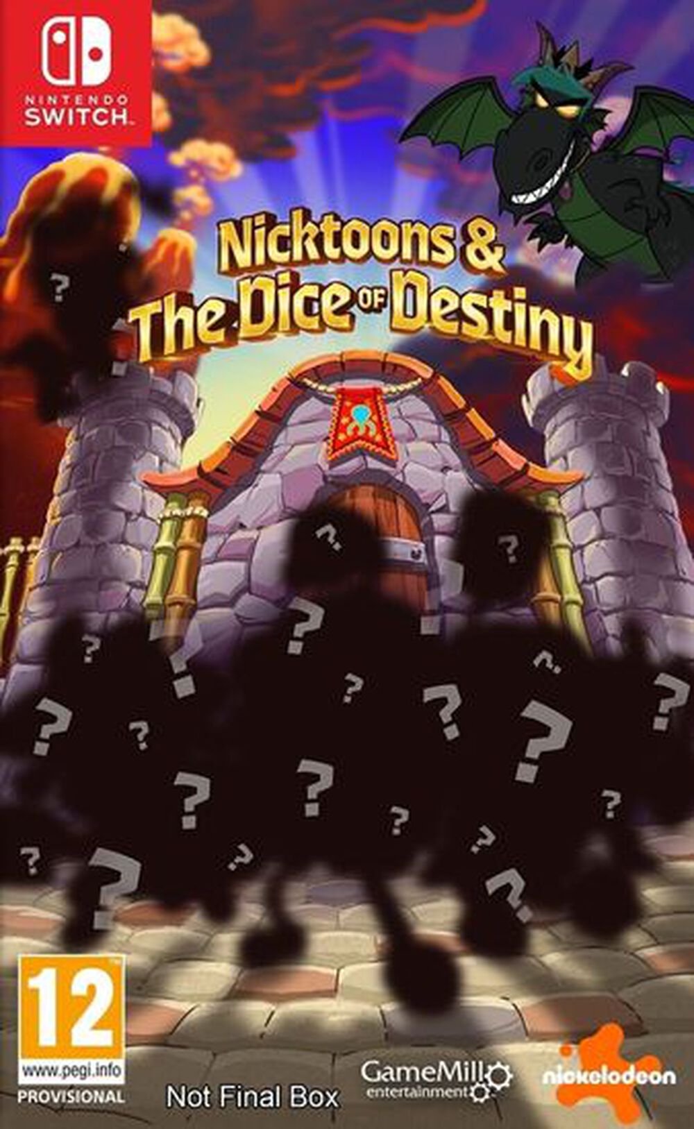 Pochette avant du jeu Nick Toons And The Dice Of Destiny SWITCH