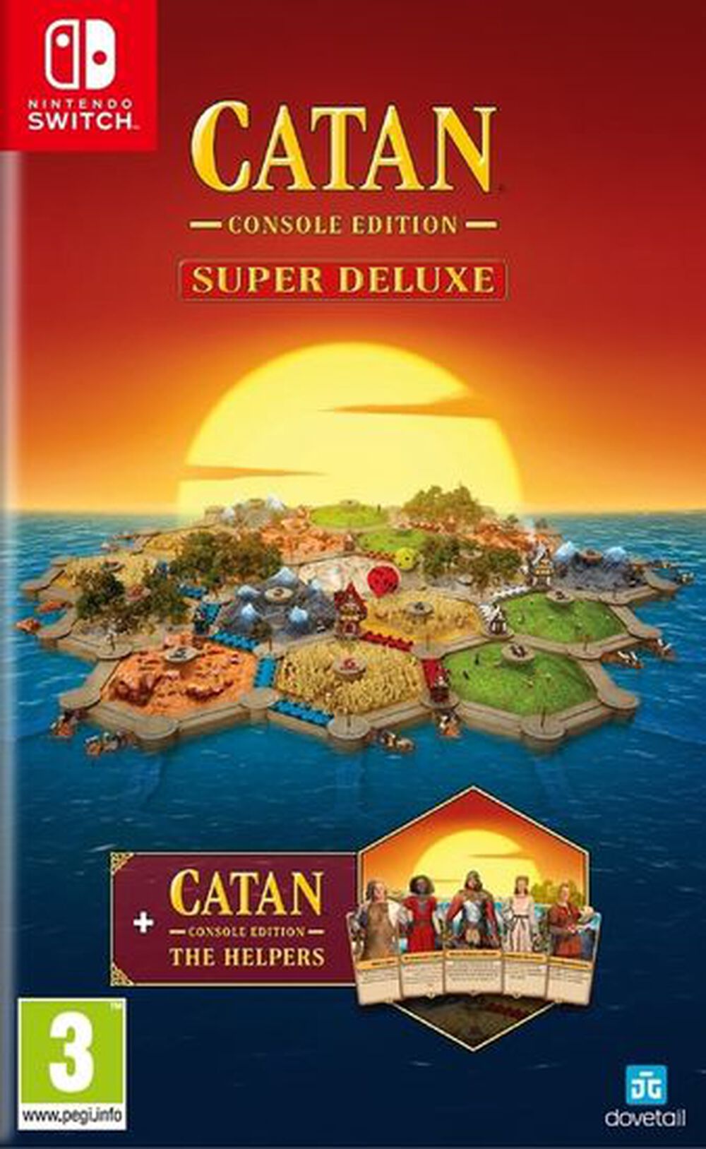 Pochette avant du jeu Catan Console Edition Super Deluxe Nintendo Switch
