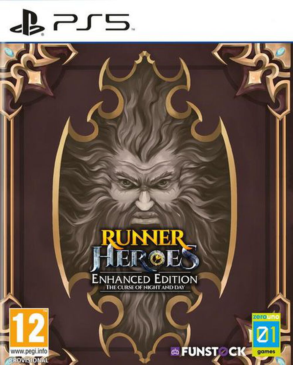 Pochette avant du jeu Runner Heroes The Curse Of Night And Day Enhanced Edition PS5