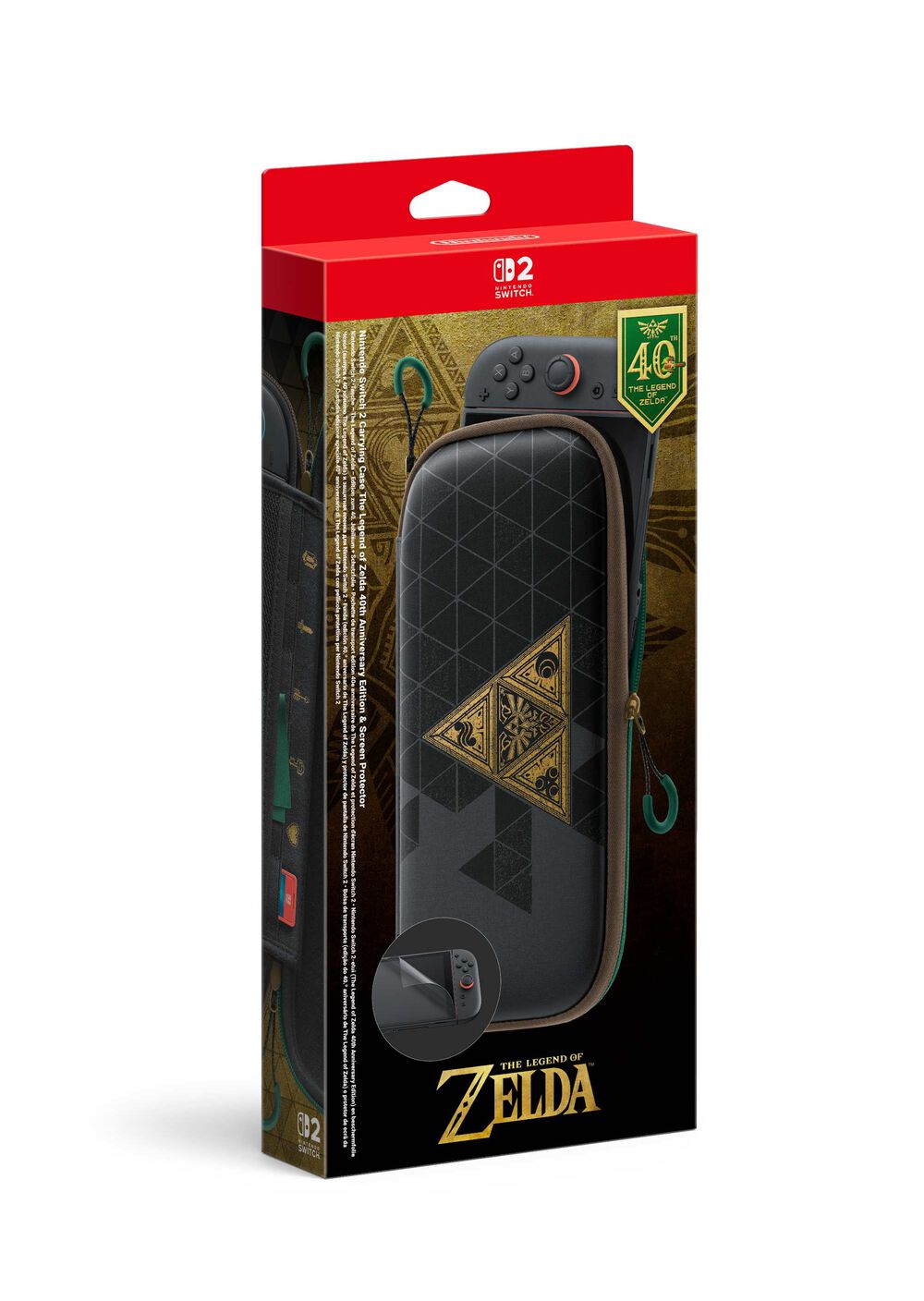 Pochette De Transport + Ecran De Protection Edition 40ème Anniversaire The Legend of Zelda - Nintendo Switch 2 - Standard