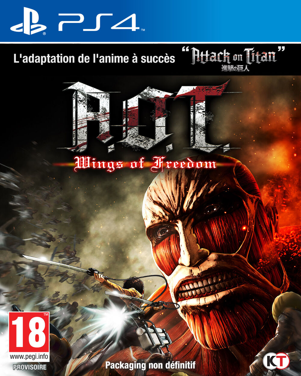Attack On Titan Wings Of Freedom - Occasion PS4
