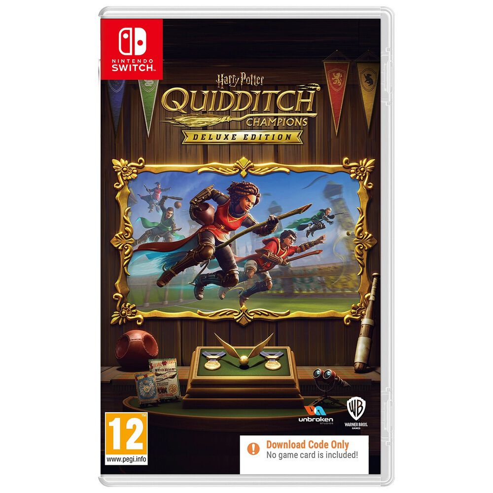 Pochette avant du jeu Harry Potter: Champions de Quidditch Edition Deluxe Nintendo Code in a box Switch