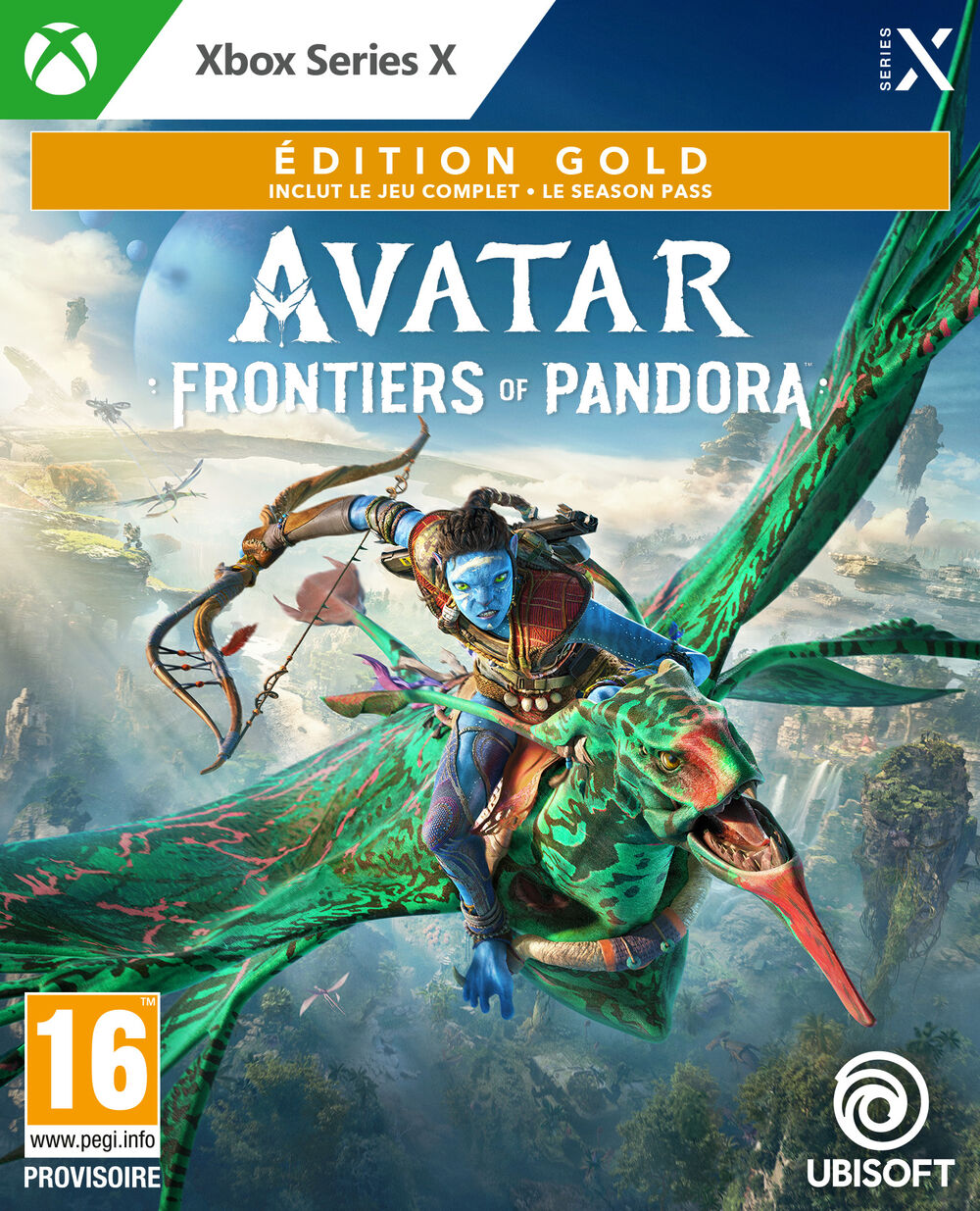 Pochette avant du jeu Avatar: Frontiers of Pandora Edition Gold Xbox Series X