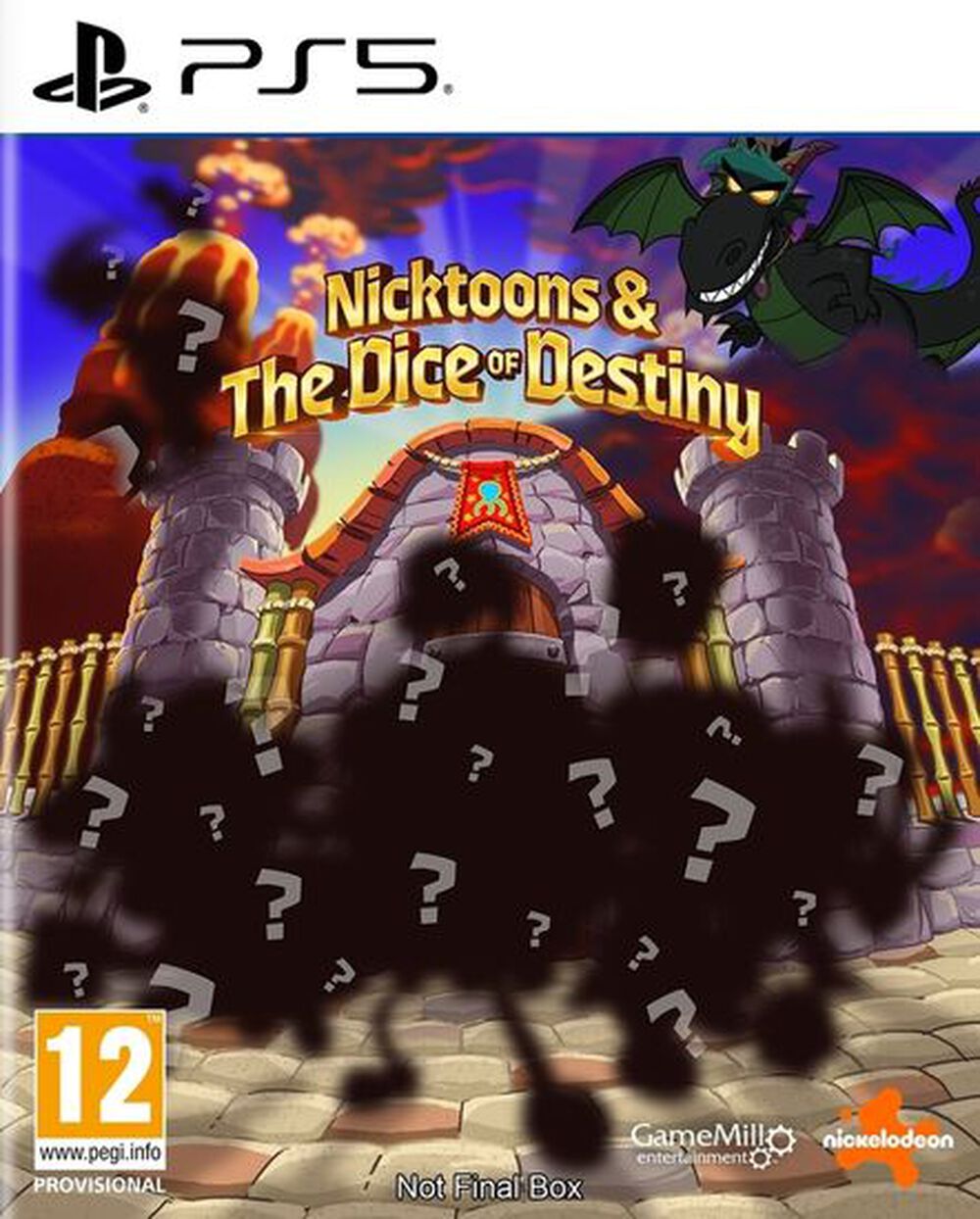 Pochette avant du jeu Nick Toons And The Dice Of Destiny PS5