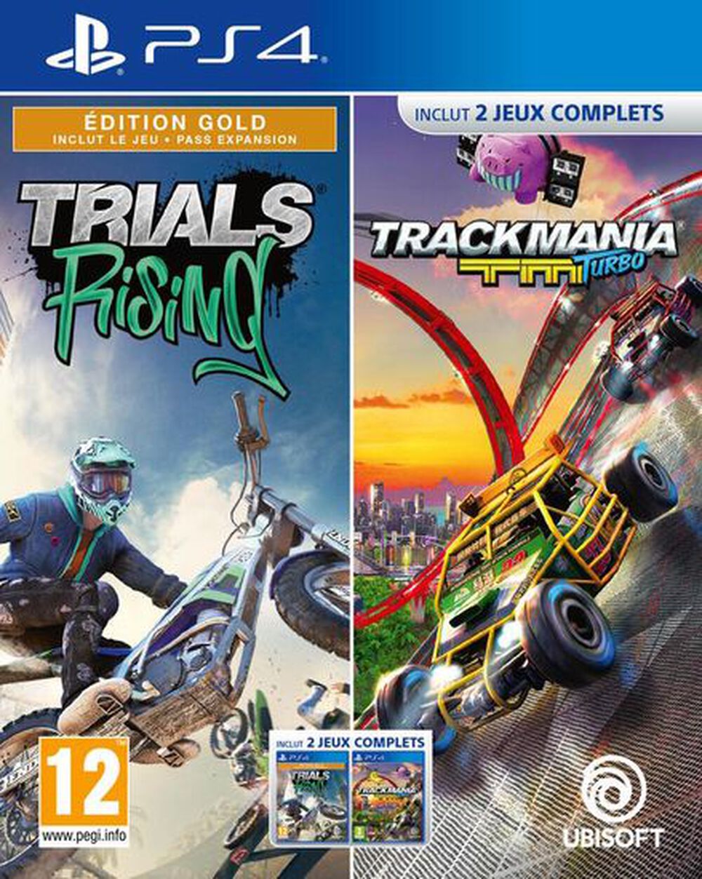 Compil Trackmania + Trials Rising - Occasion PS4