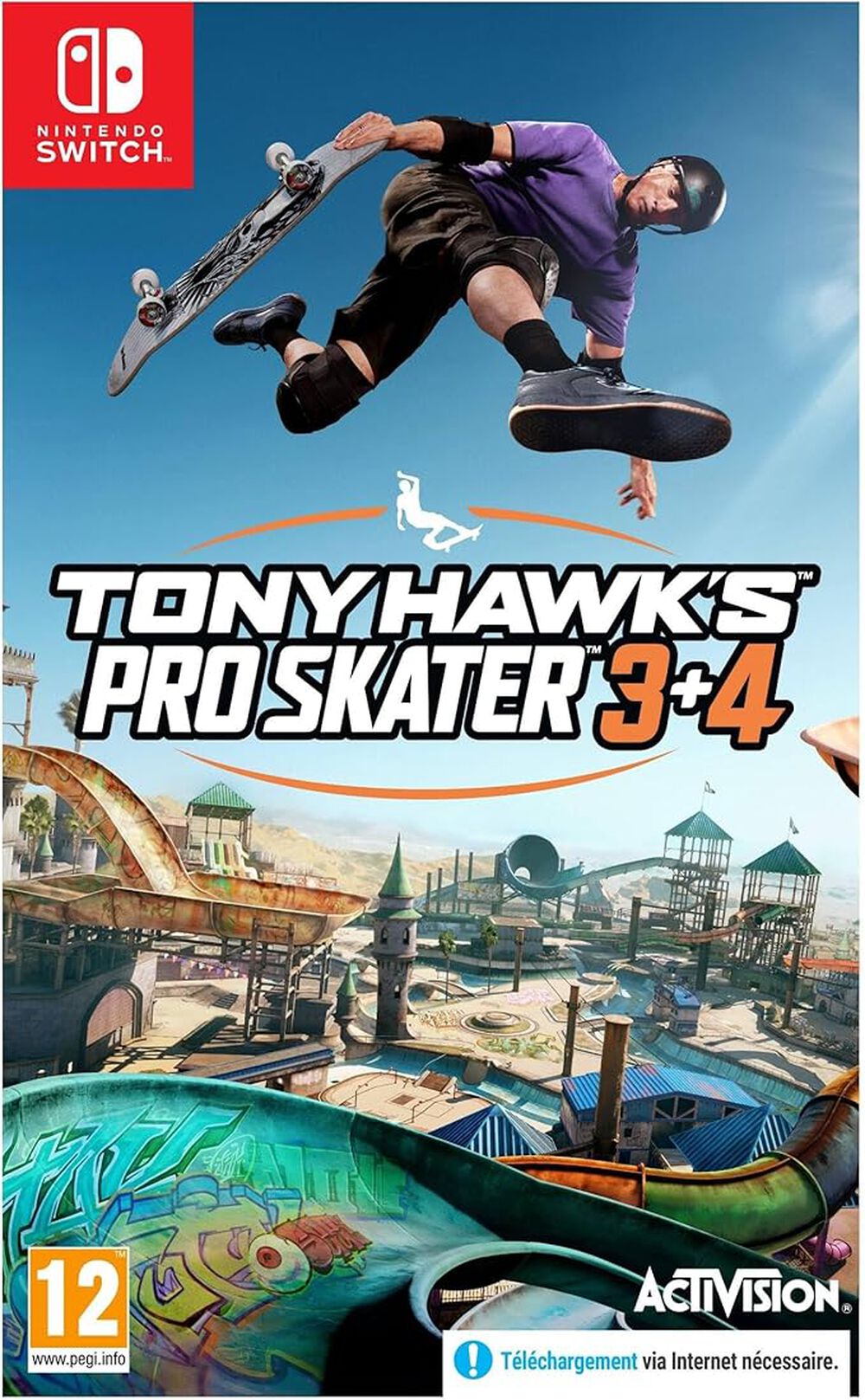 Pochette avant du jeu Tony Hawk's Pro Skater 3 + 4 Nintentdo Switch