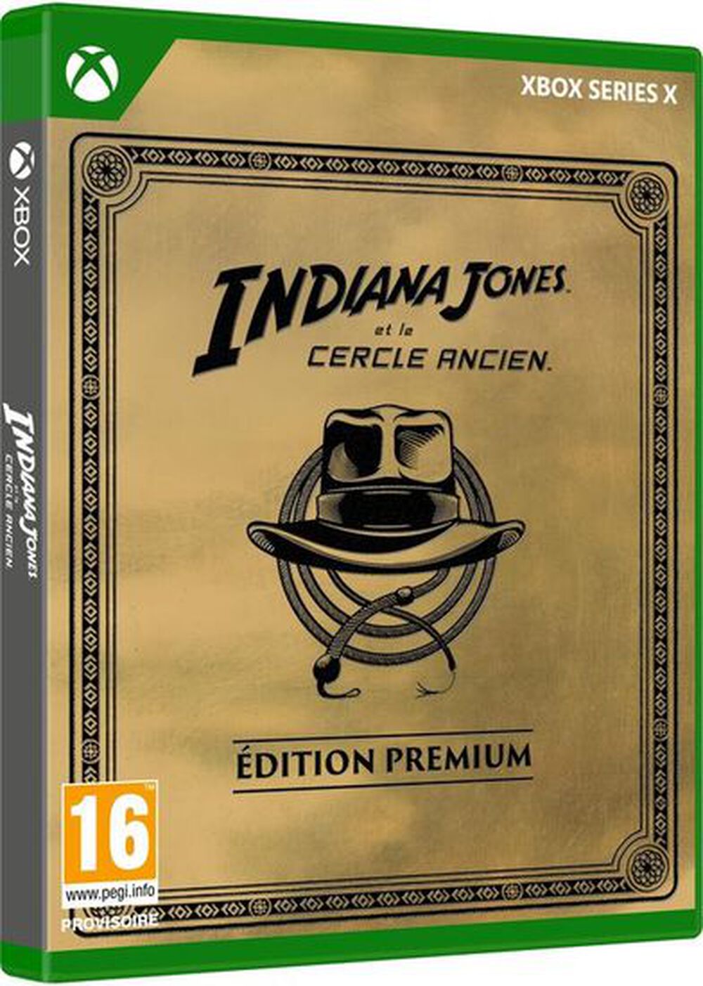 Pochette avant du jeu Indiana Jones et le Cercle Ancien Edition Premium Xbox Series X