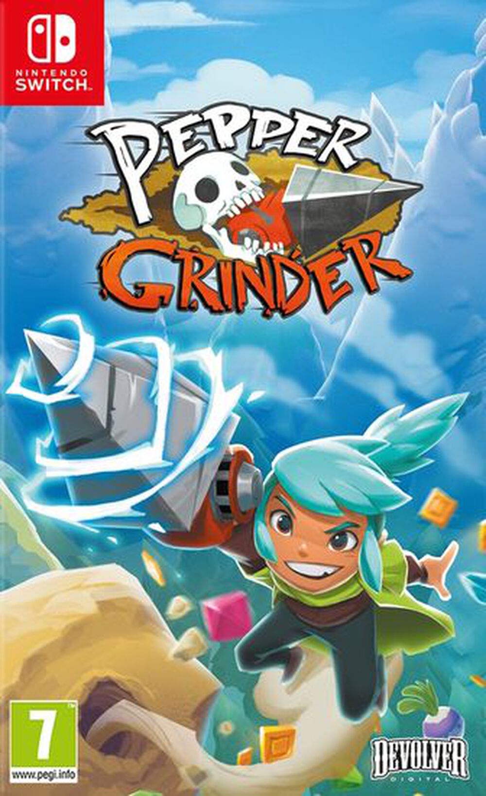 Pochette avant du jeu Pepper Grinder Nintendo Switch