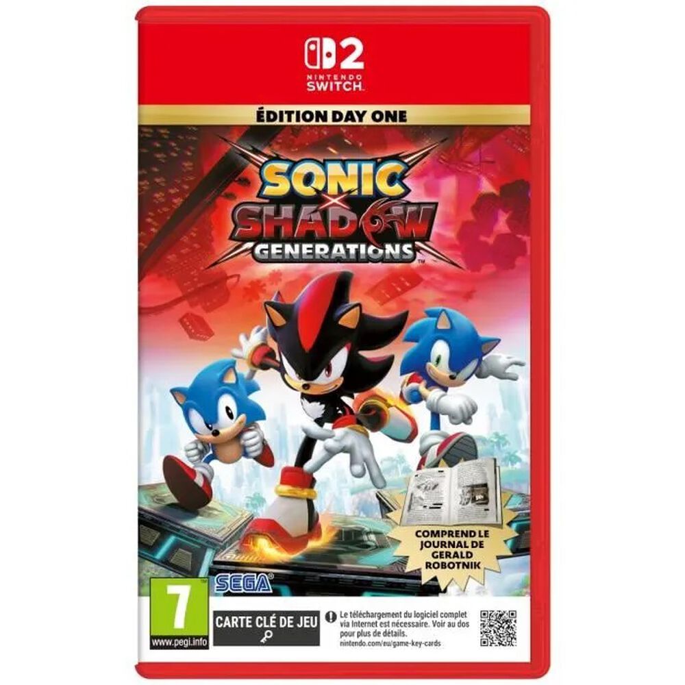 Pochette avant du jeu Sonic x Shadow Generations Nintendo Switch 2