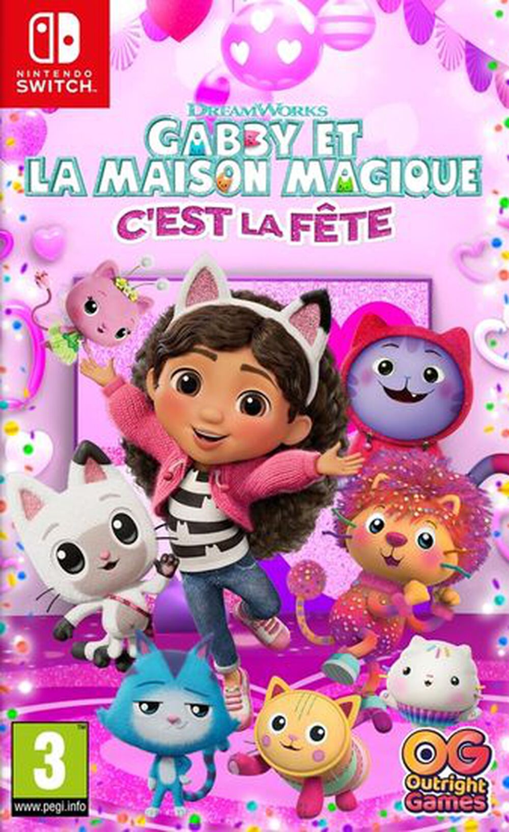 Pochette avant du jeu Gabby Et La Maison Magique C'est La Fête SWITCH