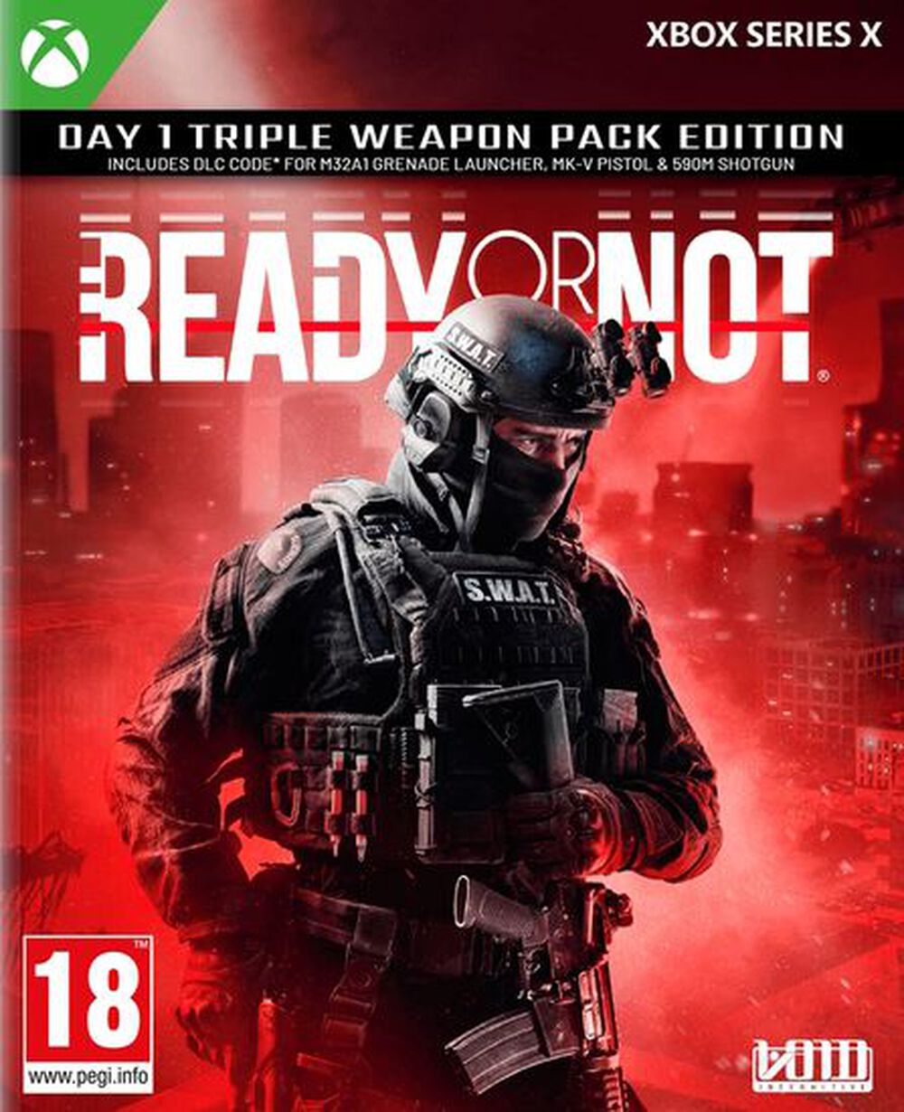 Pochette avant du jeu Ready Or Not Day One Edition XBOX SERIES X