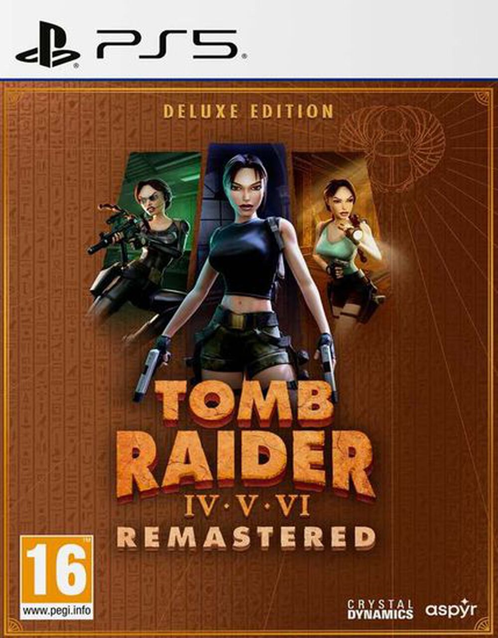 Pochette avant du jeu Tomb Raider IV-VI Remastered Starring Lara Croft Deluxe Edition PS5