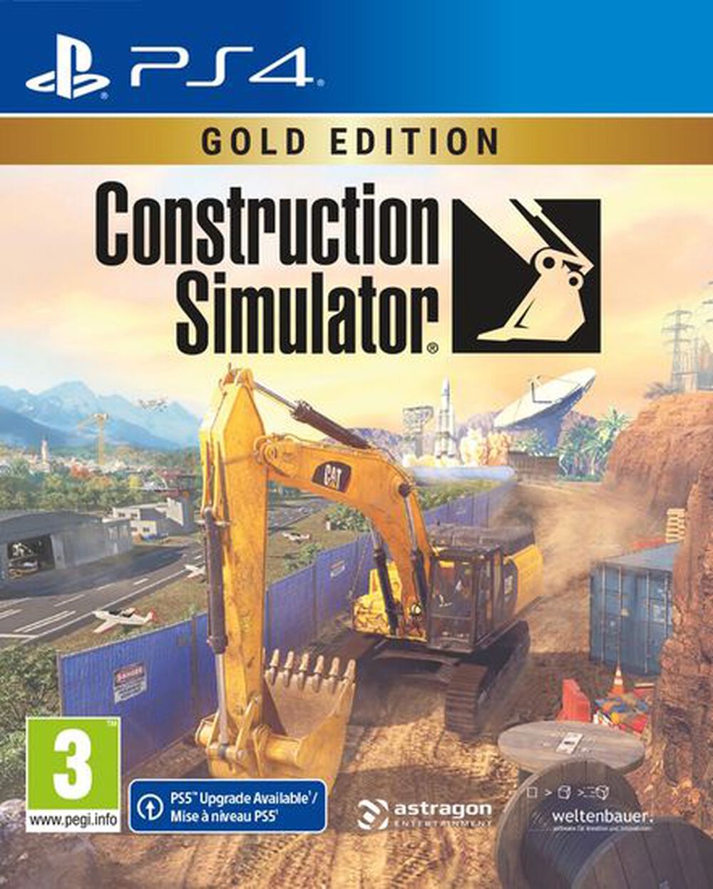 Pochette avant du jeu Construction Simulator Gold Edition PS4