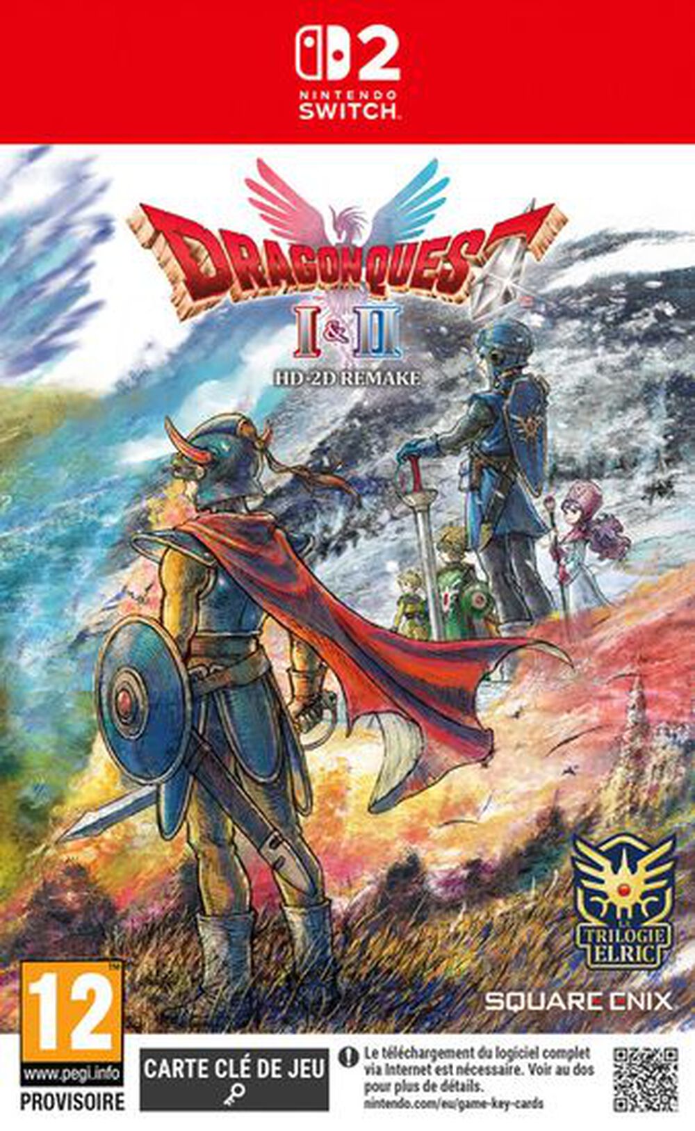 Pochette avant du jeu DRAGON QUEST I & II HD-2D Remake Nintendo Switch 2