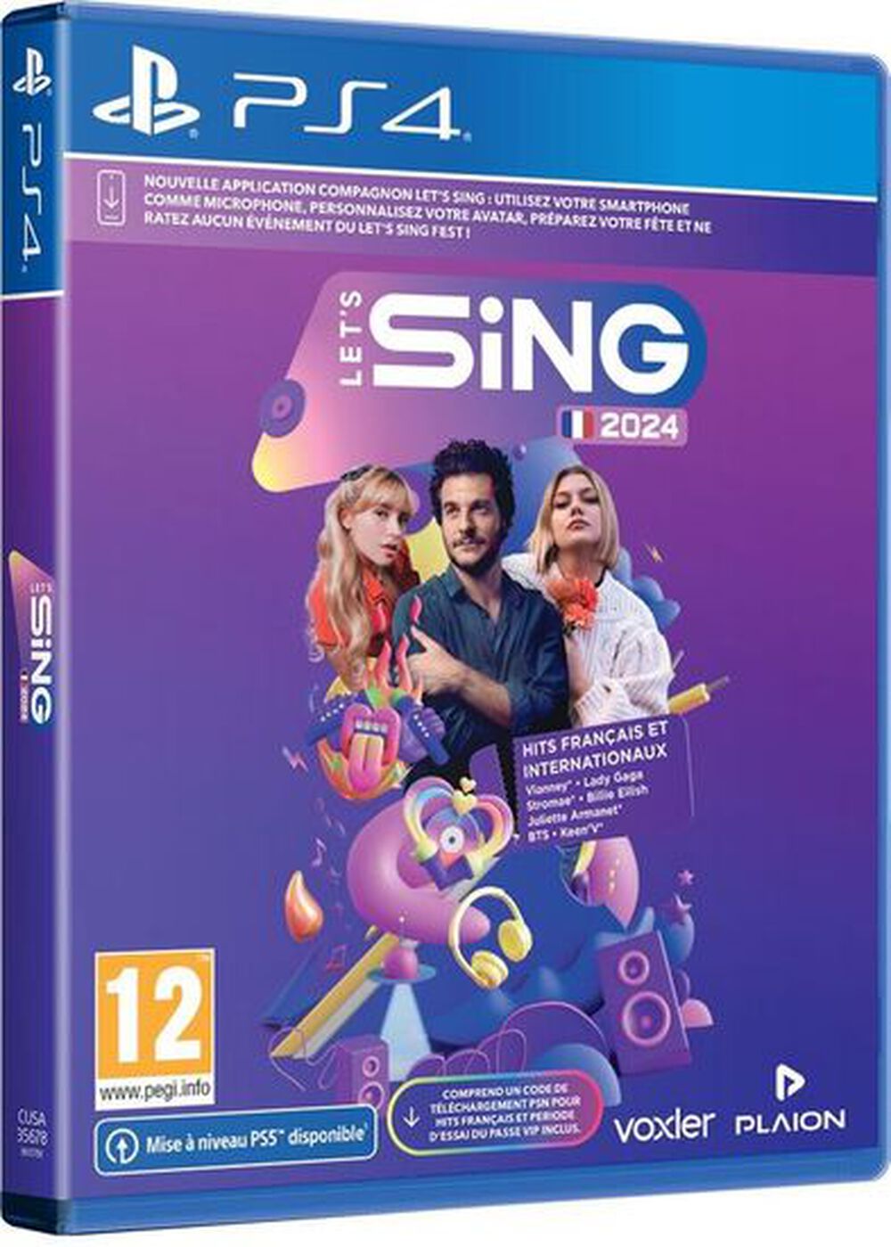 Pochette avant du jeu Let's Sing 2024 PS4
