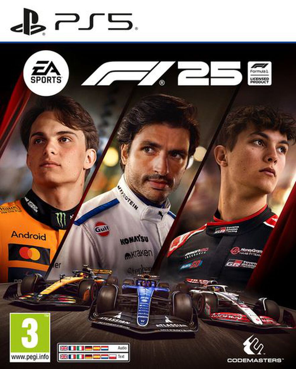 Pochette avant du jeu F1 25 PS5