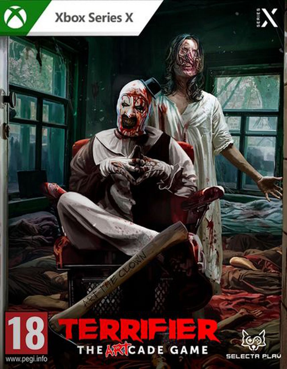 Pochette avant du jeu Terrifier The Art-cade Game XBOX SERIES X