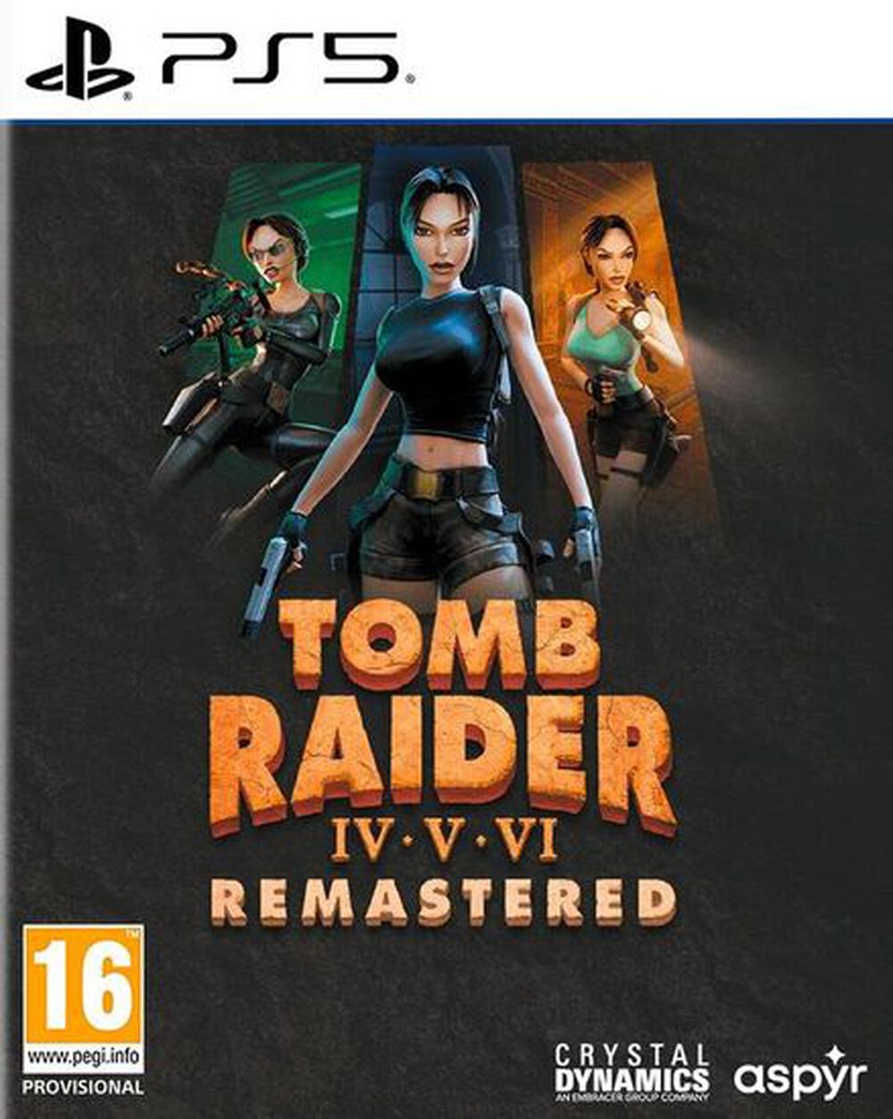 Pochette avant du jeu Tomb Raider IV-VI Remastered Starring Lara Croft PS5