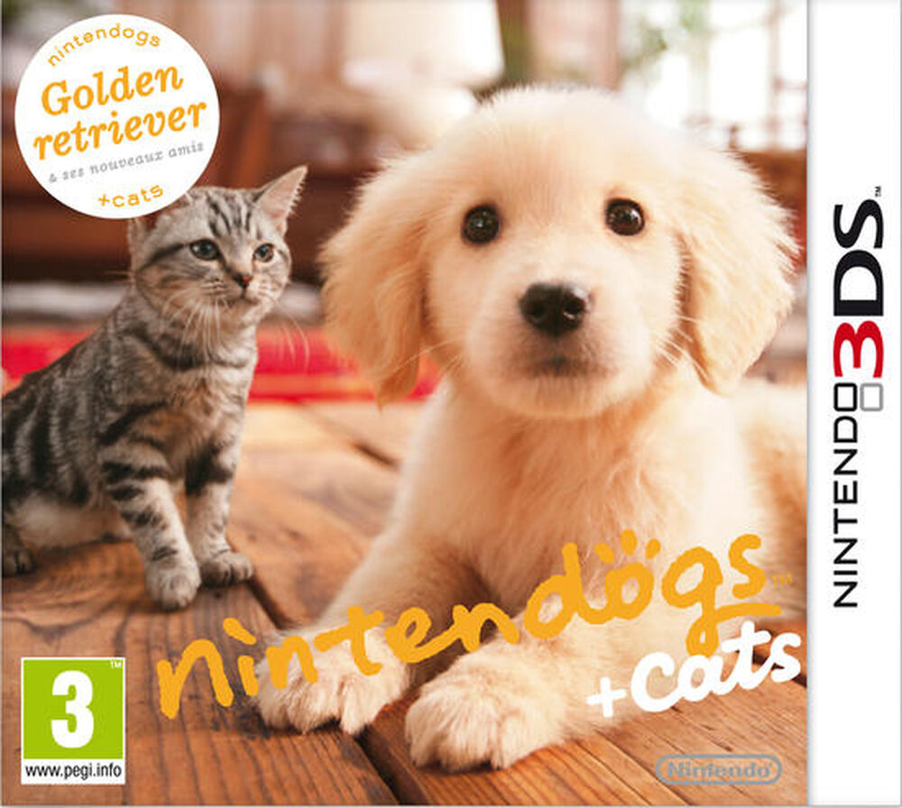Nintendogs + Cats Golden Retriever & Ses Nouveaux Amis - Occasion 3DS