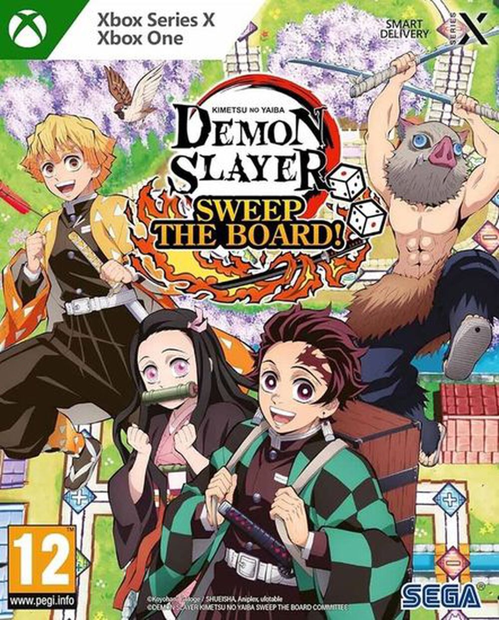 Pochette avant du jeu Demon Slayer - Kimetsu No Yaiba - Sweep The Board XBOX SERIES X