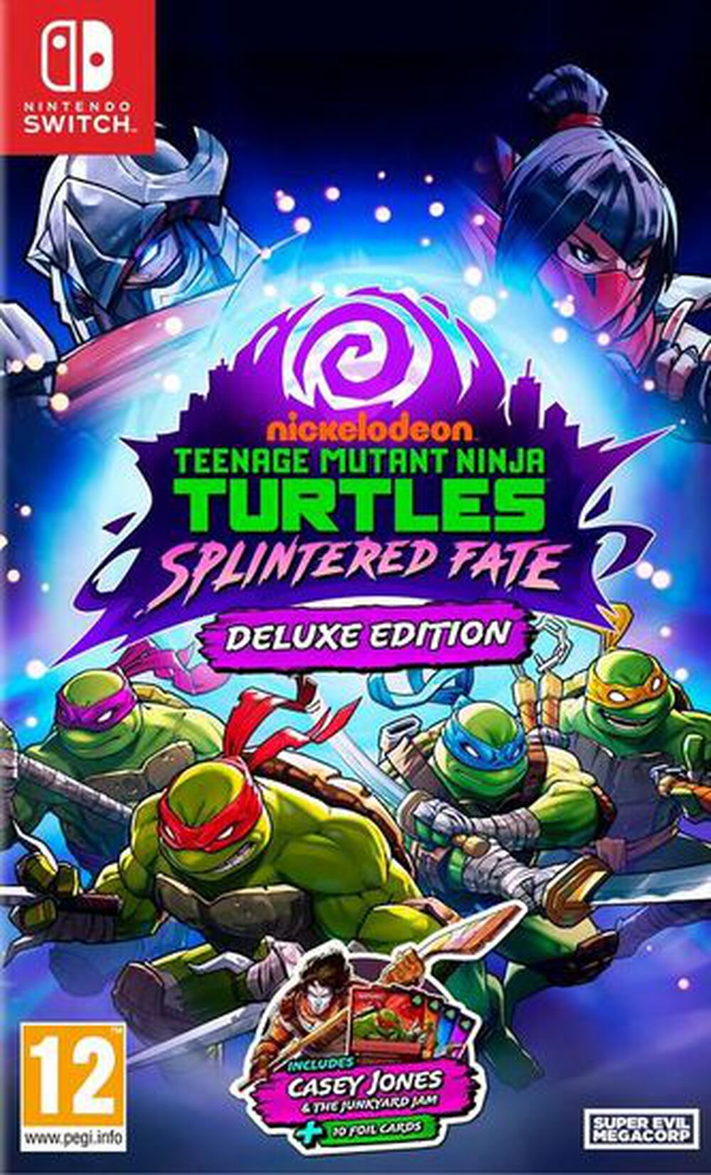 Pochette avant du jeu Teenage Mutant Ninja Turtles Splintered Fate Deluxe Edition Nintendo Switch
