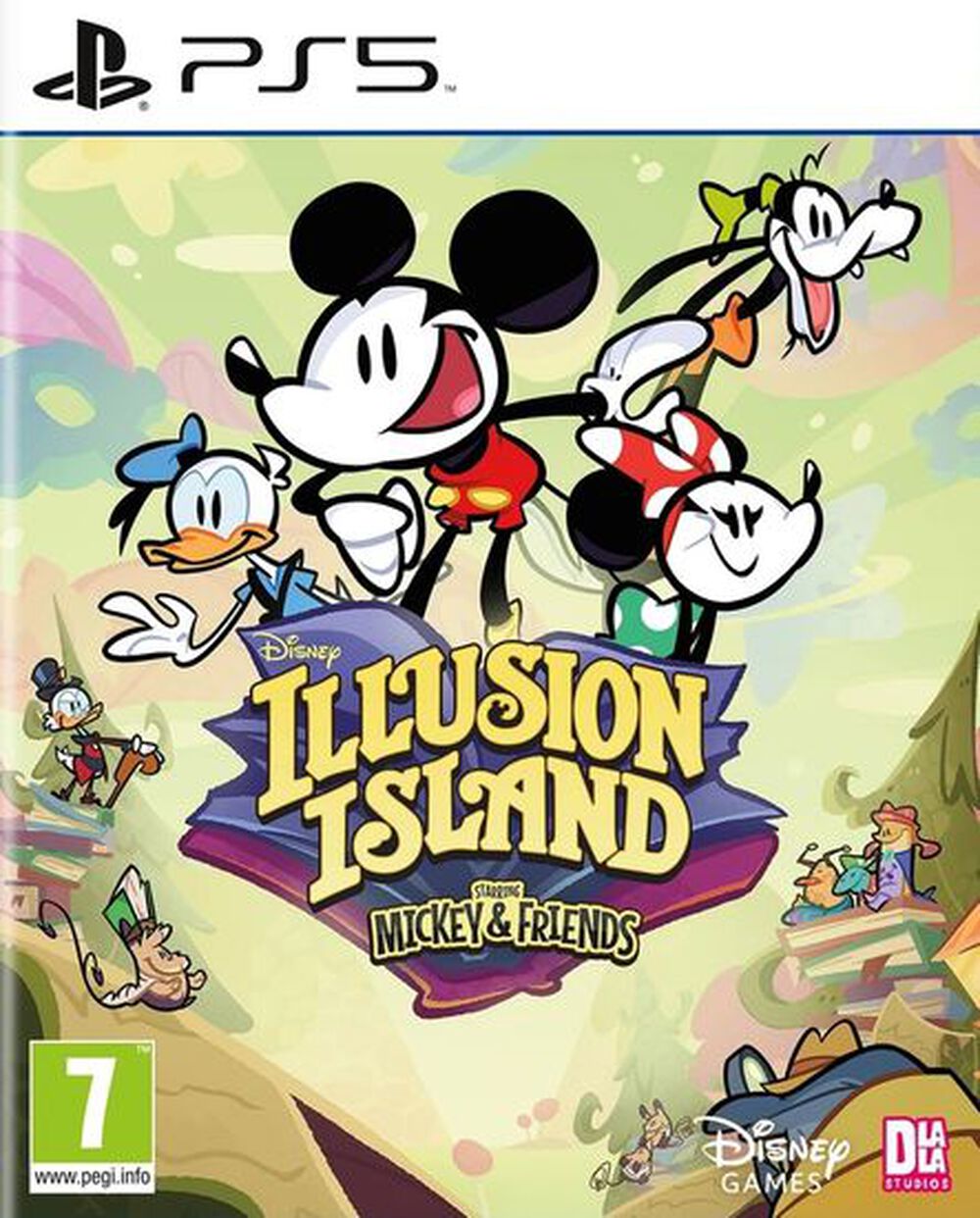 Pochette avant du jeu Disney Illusion Island Starring Mickey & Friends PS5